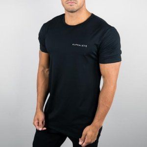 L | BNIB Alphalete Black/3M Text Performance Tee
